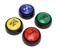 Ylwxzenith Ensemble de Boutons de Formation de 4, Boutons de Communication interactifs pour Chiens, durablement du matériel ABS, 4 Modes pour Sortir, Boire, Demander, Manger, Petite Taille