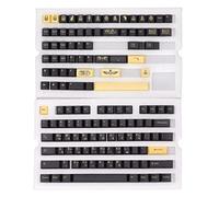 Ylwxzenith PBT Keycaps 132 Ensemble de clés, sans Lettre, Hauteur de Cerisier, thème Pharaon égyptien, Bricolage de Jeux décoratifs pour Clavier mécanique