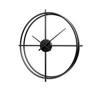 YLXD Grande Horloge Murale Métal Vintage Horloge Murale Geante 3D Silencieuse Retro Pendule Murale Décor Idéal pour Les Salons, Cuisines, Bars, Lofts(sans Batterie)