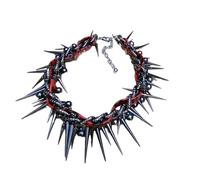 YLYSLFC Collier ras du cou clouté gothique vintage punk clouté gland collier décoratif bijoux cloutés bijoux pour homme et femme
