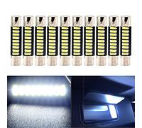 YM E-Bright 10Pcs Blanc 31MM C5W Festoon 5050 6461 Ampoules LED 12V