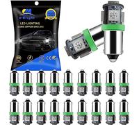 YM E-Bright 20-Pack BA9S vert 5050 5SMD conduit voiture porte lampe côté Maker ampoules 12V DC