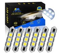 YM E-Bright 6Pcs Blanc 44MM C5W Festoon 5050 6461 Ampoules LED 12V