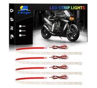 YM E - Bright voiture LED bande lumineuse peut couper sous - marine marine marine souterraine LED éclairage moto camion Golf chariot intérieur extérieur étanche ip68 24INCH 72smd 12V, blanc (4PCS)