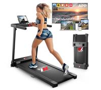 YM Tapis roulant électrique gain de place 12 km/h NEXT 2000 PRO, moteur 2HP (pic 3,5HP), marque italienne, grande surface de course, cadre renforcé, APP Kinomap BitGym Zwift, pliable, assistance