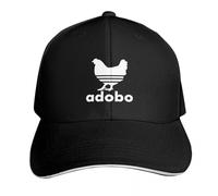 YMAEPXFH Adobo Poulet PHILIPPIN Pinoy Food Pocket Design Chapeau personnalisé Noir |-F-| Personnalisé S pour Hommes Femmes en Bonne Santé Élégant Voyage Jeune Surprise Calme Mariage Rencontre
