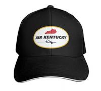 YMAEPXFH AIR Kentucky Western Chapeau Noir Chapeau de Soleil pour Les Enfants Hommes Femmes en Bonne Santé Élégant Voyage Garçon Surprise Calme Mariage Rencontre