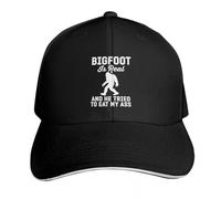 YMAEPXFH Bigfoot est réel et il est fatigué de Manger Mon Cul Soleil Drôle Marque de Luxe Chapeau d’Hiver Hommes Femmes en Bonne santé Élégant Voyage Jeune Surprise Calme Mariage Rencontre