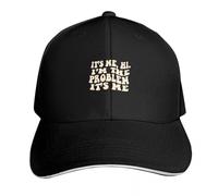 YMAEPXFH C’est Moi Bonjour, Je suis Le problème Golf Porter Chapeau Marque de Luxe Pêche Noir Femmes Plage Outlet Homme Cadeau Haut de Gamme Etudiant Marée Courant Game Drive Protection