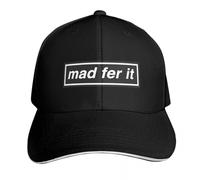 YMAEPXFH Mad Fer It - Hommage à la Bande - Made in The 90s Sunhat Hat Hat Plage Rave Hommes Femmes Cadeau Haut de Gamme Etudiant Marée Courant Game Drive Protection