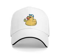 YMAEPXFH Mignon Fête Canard en caoutchouc Gangster Mode Casual s Réglable Hip Hop Été Unisexe Personnalisable Fête Surprise Cadeau Concours Drôle Satisfait Faites paraître votre visage petit