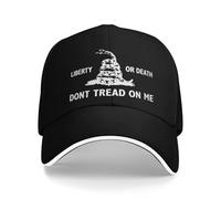 YMAEPXFH ou la mort, ne marche pas sur moi Sandwich Hochet Serpent Gadsden Drapeau Camionneur Réglable Fête Surprise Cadeau Concours Drôle Satisfait Fais paraître ton visage petit