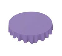 Ymaotrade Nappe ronde en polyester violet pur chiné - Décoration de table lavable et infroissable - Pour cuisine, salle à manger, pique-nique, camping, fête - 152 cm