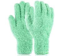 Ymapinc 2 Pièces Gant Microfibre,Réutilisables Anti-Rayures Gant Lavage Voiture Gants Nettoyage Forte absorption D'eau pour Voiture Blinds Meubles Cuisine Vert