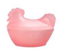 Ymbriton Adorable bocal en verre en forme de poule pour le stockage des bonbons et la décoration de la maison Joli pot à bonbons