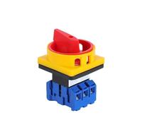 YMD11 3P 690V 25/32/40/63/80/100A Isolator Switch Padlock Disconnect Selector With ON-OFF Panel Power Control Replace LW30 NWPNLXEA(3P,25A)
