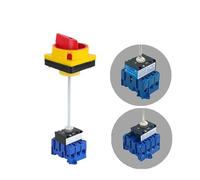 YMD11-B Series With Extension Pole Isolator Switch Pad-lock Panel DIN Rail 3/4P On-off Rotary Cam Selector Replace LW30 NWPNLXEA(32A 3P)