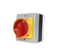 YMD11 Series Isolator Switch OFF-ON 25A 32A 3/4P Rotary Changeover Cam Main Interruptor Disconnect Safty Control Circuit LW30 NWPNLXEA(B type,25A_4P)