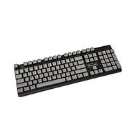 YMDK 104 PBT OEM Profil Double Shot Non Brillance Blanc Noir Café Rouge Jaune Pudding Keyset pour MX 61 87 104 Clavier mécanique (touches uniquement) (base grise)