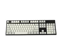 YMDK 108 PBT Cherry Profile Double Shot Gris Blanc Impression latérale non brillante pour clavier mécanique standard ANSI 104 87 61 MX