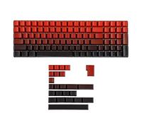 YMDK 124 touches ANSI ISO teintes rouge dégradé PBT OEM pour clavier de jeu mécanique 104 87 61 64 68 84 96 (dégradé rouge)