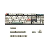 YMDK 125 DSA Dye Sub 9009 Lot de 125 touches rétro PBT pour clavier mécanique MX Filco 104 TKL 61 KBD75 Kira96 YMD96 XD64 Tada68
