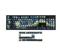 YMDK 134 Moon Night PBT Double Shot Rétroéclairé Latéral Shine Through Translucide Clavier Mécanique MX 108 104 96 87 84 68 61 MX