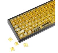YMDK 136 touches brillantes à travers PC Crystal Ice RGB touches vierges profil cerise pour clavier mécanique MX 61/68/84/104/108