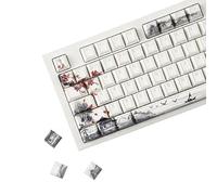 YMDK Cadre 142 touches en PBT double shot rétroéclairé brillant à travers le profil Cherry pour clavier mécanique MX 61/68/84/87/98/104/108