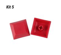 YMDK-Capuchons de touches vierges DSA 1u,1.4mm,PBT,pour clavier à commutateurs MX - Type Red-10 pcs