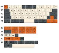 YMDK Cherry Profile Dye SubCarbon PBT Touches complètes pour clavier mécanique MX GK64 KBD67 Tada68 Minila