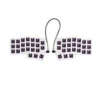 YMDK Clavier à profil bas Split Chocolate Corne V4.1 ergonomique 46 touches remplaçable à chaud 40 % disposition 3D Étui d'impression PLA RGB Kit clavier