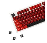 YMDK Clavier mécanique MX TKL RA-ZER 61/64/68/84/87/100/104/108 à 164 touches, thème vin rouge, profil cerise, double injection PBT+PC