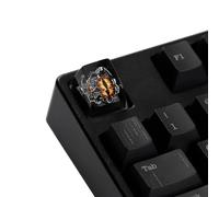 YMDK Cool Evil Eye - Clavier artisanal en résine 3D colorée - Profil SA Punk 1U R4 - Nouveauté - Pour claviers mécaniques MX