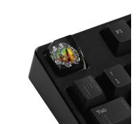 YMDK Cool Evil Eye - Clavier artisanal en résine 3D colorée - Profil SA Punk 1U R4 - Nouveauté - Pour claviers mécaniques MX
