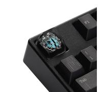 YMDK Cool Evil Eye - Clavier artisanal en résine 3D colorée - Profil SA Punk 1U R4 - Nouveauté - Pour claviers mécaniques MX