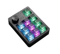 YMDK CV11 Mini clavier mécanique à 11 touches, interrupteur filaire remplaçable à chaud, bouton RVB et étui PLA imprimé 3D, support macro pour jeux, bureau et productivité