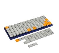 YMDK DSA Profile Lot de 109 touches de teinte PBT 1,4 mm d'épaisseur pour XD75 ID75 Planck Preonic Niu40 Split 36 Corne Split 46 Utilisation Gris Orange