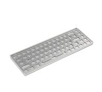 YMDK Kit de stabilisateurs pour clavier mécanique 68 CNC en aluminium Boîtier argenté.