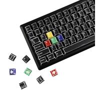 YMDK Lot complet de 141 touches colorées rétro sur le thème manga pour clavier mécanique MX