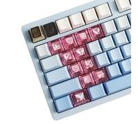 YMDK Lot de 11 touches supplémentaires pour clavier mécanique MX Motif arbalète Transparent