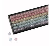 YMDK Lot de 115 touches couleur lait dégradé de couleur givrée profil cerise brillant à travers les touches PC pour clavier mécanique MX 61/64/68/84/87/96/104/108 MX