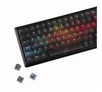 YMDK Lot de 115 touches de clavier mécanique MX avec dégradé de couleur cola givrée - Profil cerise brillant à travers les touches PC pour clavier mécanique MX 61/64/68/84/87/96/104/108