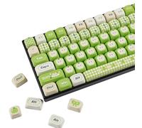 YMDK Lot de 118 touches vertes pour Apple - Profil MOA PBT Dye-Sub, compatible avec clavier mécanique MX 61/68/84/96/104/108