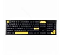 YMDK Lot de 125 touches ZDA Profile Gentleman XDA v2 Dye Sub PBT jaune gris pour claviers MX 104 TKL 60 % 96 84 68 64