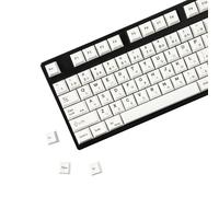 YMDK Lot de 129 touches japonaises profil Cherry Style minimaliste Teinture Sub PBT pour clavier 104 TKL 60 % 96 104 108 Keychrone K2 K4 K8 MX (129 touches japonaises blanches)