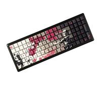YMDK Lot de 131 touches Sakura pour clavier mécanique MX - Profil Cherry - Double shot - Brillance latérale - PBT