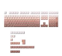 YMDK Lot de 134 touches en PBT épais avec dégradé de couleurs, 134 touches à double coup, profil OEM pour claviers mécaniques MX
