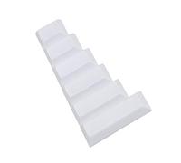 YMDK Lot de 4 touches vierges personnalisées DSA 1,25 1,5 1,75 2,25 2,75 PBT 1,4 mm pour clavier MX Switch (2U, Blanc)
