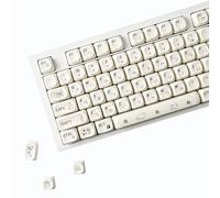 YMDK Milk Ball Cat Profil MOA 125 touches en PBT Teinture par sublimation sur le dessus imprimé pour clavier mécanique MX 61/68/84/87/98/104/108 (Cat boule de lait 124)